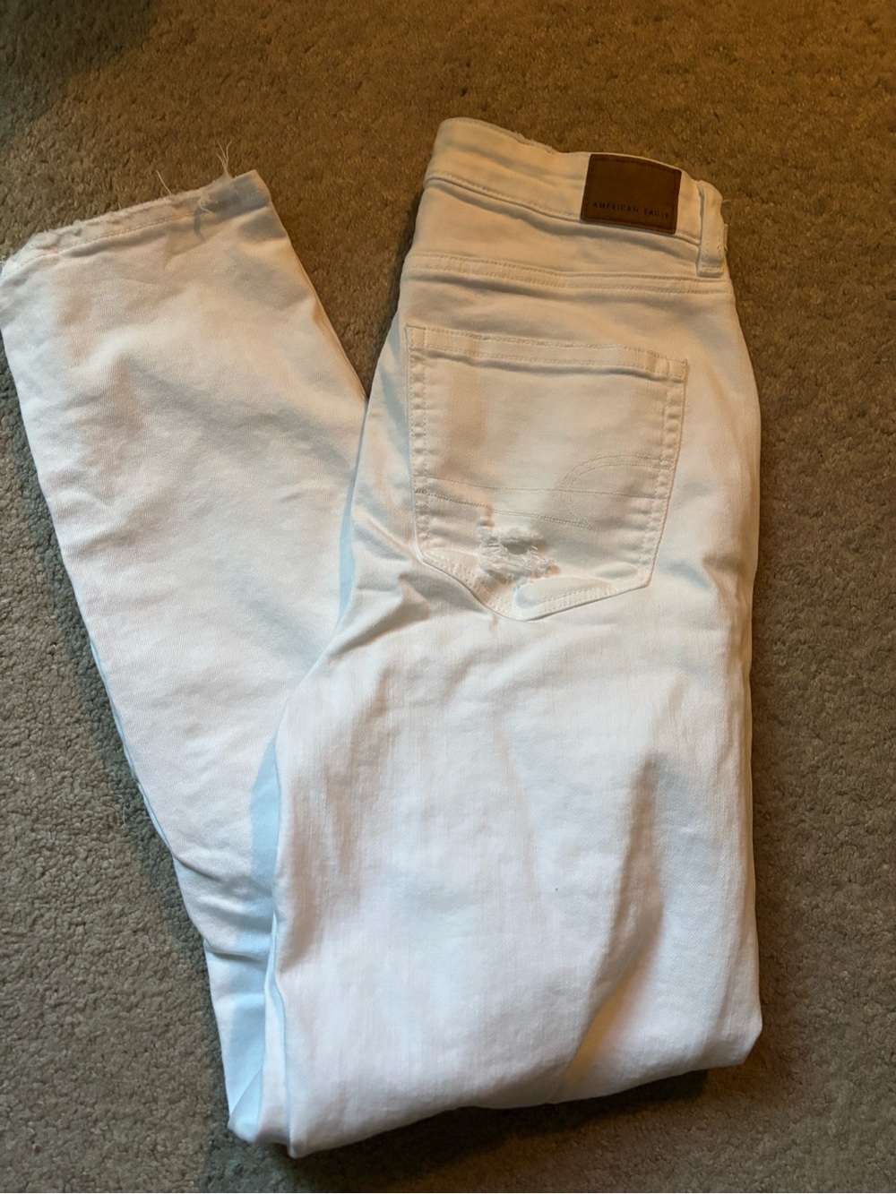 White Jeans with Back Pocket Detail